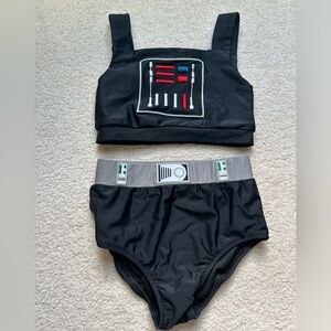 Only Little Once Girl Bathing Suit Disney Star Wars Size 6/7